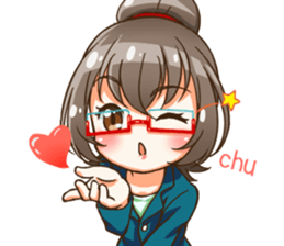 Utamaro and Ms.Ichikawa2 sticker #15888971