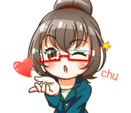 Utamaro and Ms.Ichikawa2 sticker #15888971