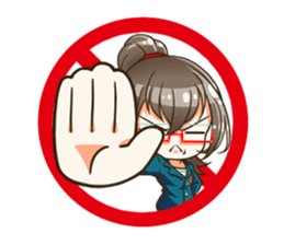 Utamaro and Ms.Ichikawa2 sticker #15888974