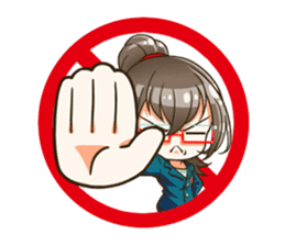 Utamaro and Ms.Ichikawa2 sticker #15888974