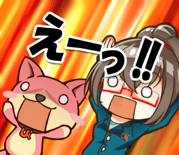 Utamaro and Ms.Ichikawa2 sticker #15888982