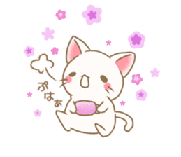 Flower Nyanko sticker #15888993
