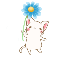 Flower Nyanko sticker #15889006