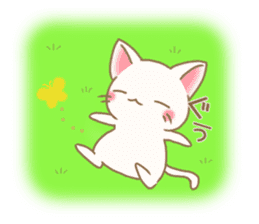Flower Nyanko sticker #15889007