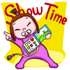 Cut baby sticker #15889435