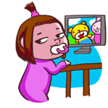 Cut baby sticker #15889444