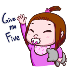 Cut baby sticker #15889448