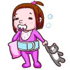 Cut baby sticker #15889450