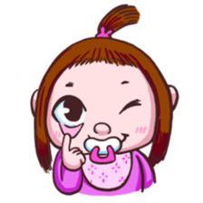 Cut baby sticker #15889455