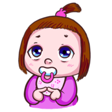 Cut baby sticker #15889457