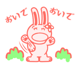 Hanako of rabbit sticker #15890233