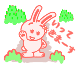 Hanako of rabbit sticker #15890240