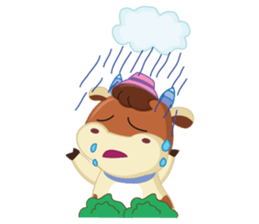 Little Cute Pink Couple on Picnic sticker #15890269