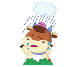 Little Cute Pink Couple on Picnic sticker #15890269