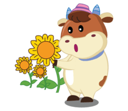 Little Cute Pink Couple on Picnic sticker #15890270