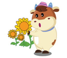 Little Cute Pink Couple on Picnic sticker #15890270