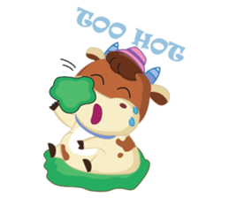 Little Cute Pink Couple on Picnic sticker #15890271