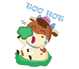 Little Cute Pink Couple on Picnic sticker #15890271