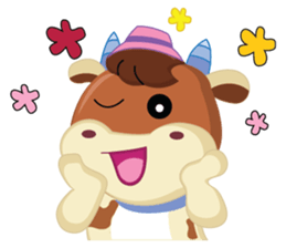 Little Cute Pink Couple on Picnic sticker #15890272