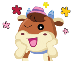 Little Cute Pink Couple on Picnic sticker #15890272