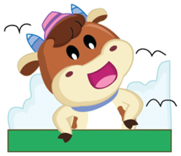 Little Cute Pink Couple on Picnic sticker #15890273