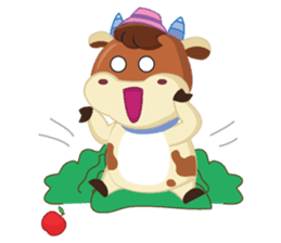 Little Cute Pink Couple on Picnic sticker #15890277