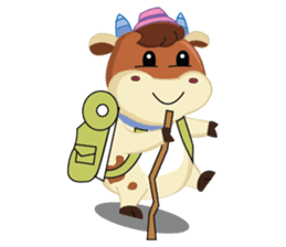 Little Cute Pink Couple on Picnic sticker #15890280