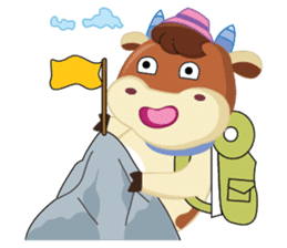 Little Cute Pink Couple on Picnic sticker #15890281