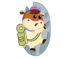 Little Cute Pink Couple on Picnic sticker #15890282