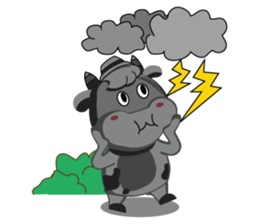 Little Cute Pink Couple on Picnic sticker #15890283