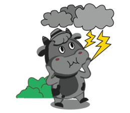 Little Cute Pink Couple on Picnic sticker #15890283