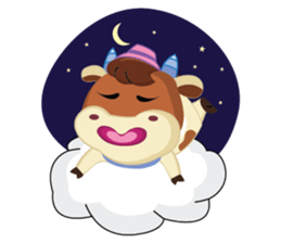 Little Cute Pink Couple on Picnic sticker #15890284