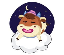 Little Cute Pink Couple on Picnic sticker #15890284