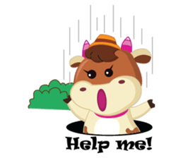 Little Cute Pink Couple on Picnic sticker #15890286