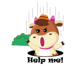 Little Cute Pink Couple on Picnic sticker #15890286