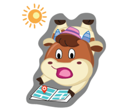 Little Cute Pink Couple on Picnic sticker #15890287