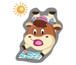 Little Cute Pink Couple on Picnic sticker #15890287