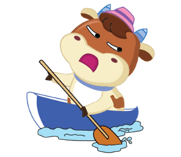 Little Cute Pink Couple on Picnic sticker #15890288