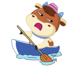 Little Cute Pink Couple on Picnic sticker #15890288