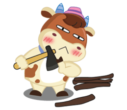 Little Cute Pink Couple on Picnic sticker #15890292