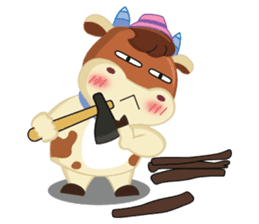 Little Cute Pink Couple on Picnic sticker #15890292