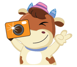 Little Cute Pink Couple on Picnic sticker #15890293