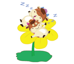 Little Cute Pink Couple on Picnic sticker #15890301