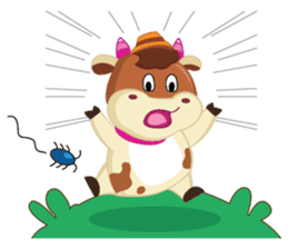 Little Cute Pink Couple on Picnic sticker #15890305