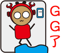 Sparky Crab-2 sticker #15890524