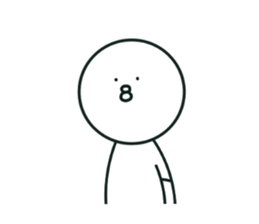 The bird which stares straight at me2 sticker #15890579