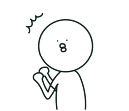 The bird which stares straight at me2 sticker #15890581