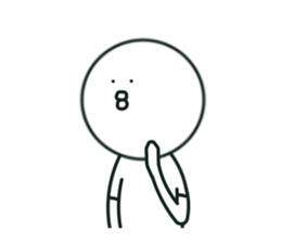 The bird which stares straight at me2 sticker #15890584