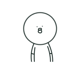 The bird which stares straight at me2 sticker #15890585