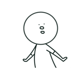 The bird which stares straight at me2 sticker #15890586